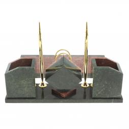 Настольный набор &amp;quot;Куб&amp;quot; из лемезита