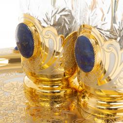 Набор чайный &amp;quot;Лазурит&amp;quot; в подарочной коробке Златоуст