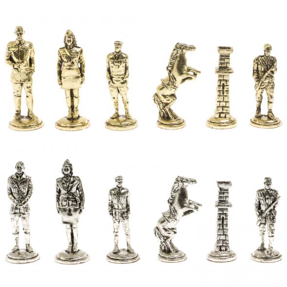 Шахматы &amp;quot;Великая Отечественная война&amp;quot; доска 40х40 см мрамор змеевик 129834