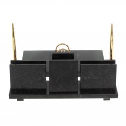 Настольный набор &amp;quot;Офисный&amp;quot; с гербом РФ из камня креноид