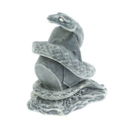 Статуэтка "Змея вокруг слитка" из мраморной крошки