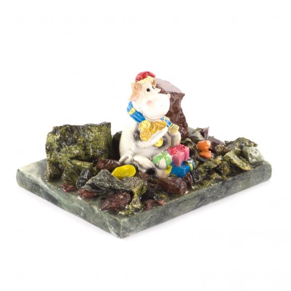 Сувенир символ года Бычок с монетами 121131