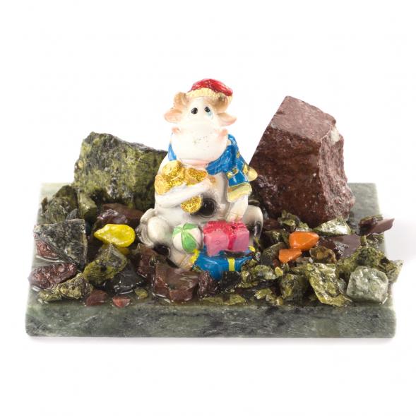 Сувенир символ года Бычок с монетами 121131