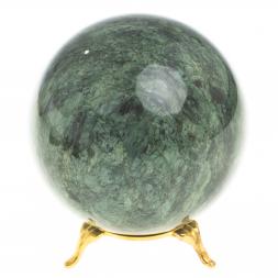 Шар из темно-зеленого змеевика 11 см