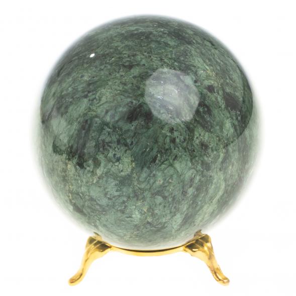 Шар из темно-зеленого змеевика 11 см 123183