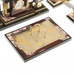 Настольный набор &amp;quot;Держава&amp;quot; из яшмы