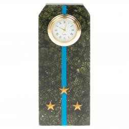 Часы &amp;quot;Погон старший лейтенант ВВС, ВКС, ВДВ&amp;quot; серпентинит