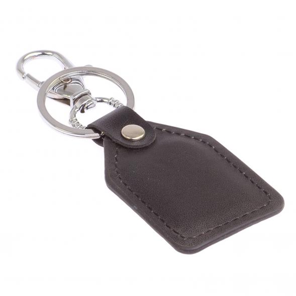 Брелок для ключей с накладкой из зеленого флюорита 125070