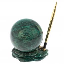 Композиция "Ящерица на скале" с ручкой, шар 9,5 см