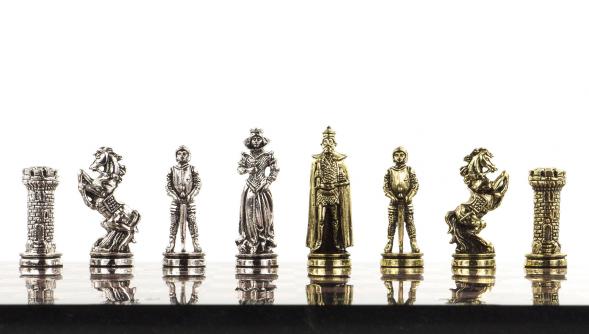 Шахматы &amp;quot;Рыцари&amp;quot; 36х36 см из лемезита 120722