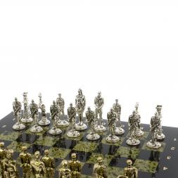 Шахматы сувенирные &amp;quot;Великая Отечественная война&amp;quot; доска 40х40 см змеевик