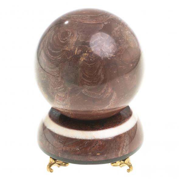 Сувенир &amp;quot;Шар Антистресс&amp;quot; 10,5 см из лемезита на подставке 123557