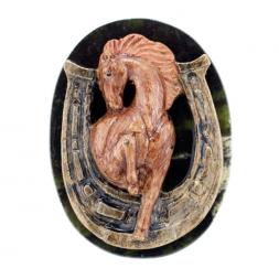 Магнит &amp;quot;Лошадка с подковой&amp;quot; змеевик