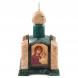 Шкатулка &amp;quot;Часовня&amp;quot; змеевик мрамор 14х14х24 см 120503