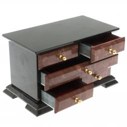 Комод из лемезита 5 ящиков 24х13х14 см