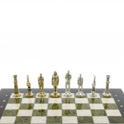 Шахматы из змеевика и мрамора &amp;quot;Великая Отечественная война&amp;quot; доска 40х40 см