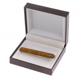 Зажим для галстука камень змеиная яшма