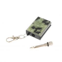 Брелок огниво &amp;quot;Вечная спичка&amp;quot; с накладкой из камня желтый аппатит2,8х1,3х5 см