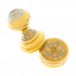 Оснастка для печати  круглая в подарочной упаковке Златоуст