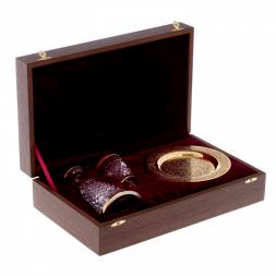 Набор водочный &amp;quot;Эгоист&amp;quot; графин со стопкой на блюде Златоуст