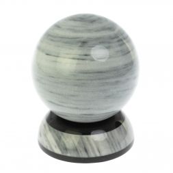 Шар на подставке из серого мрамора 9,5 см