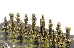 Шахматы &amp;quot;Рыцари&amp;quot; 36х36 см змеевик