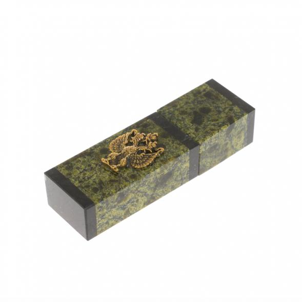 Флешка из камня змеевик с герборм РФ 64 GB 129908