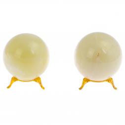 Шар из оникса светло-зеленого 7,5 см (3)