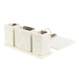 Письменный набор &amp;quot;Грани&amp;quot; с гербом камень креноид