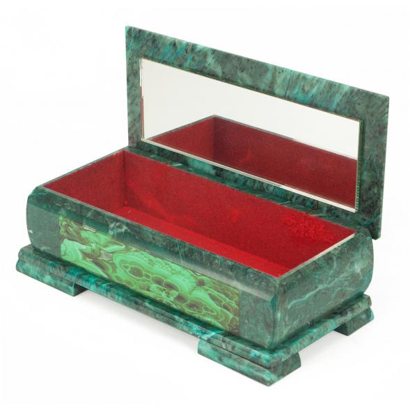 Шкатулка &amp;quot;Хозяйка медной горы&amp;quot; с иллюстрацией под малахит Кд3 24х11х8 см 118786