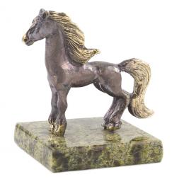 Статуэтка из бронзы на подставке "Лошадка"