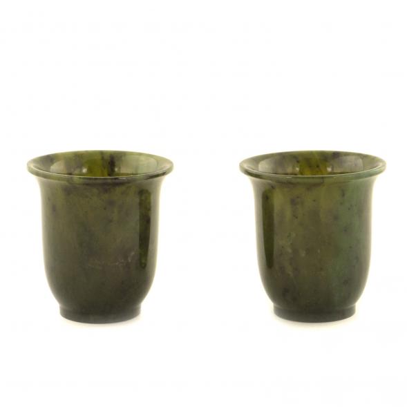 Пара чашек из нефрита для кофе 121233