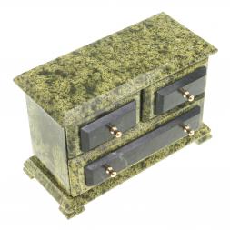 Ларец для украшений &amp;quot;Комод&amp;quot; камень змеевик
