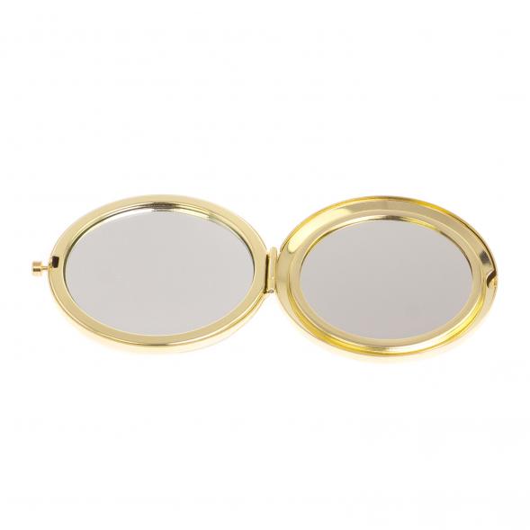 Зеркало круглое камень флюорит цвет золото 125074