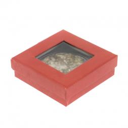 Зеркало карманное круглое из камня жельбертит цвет серебро