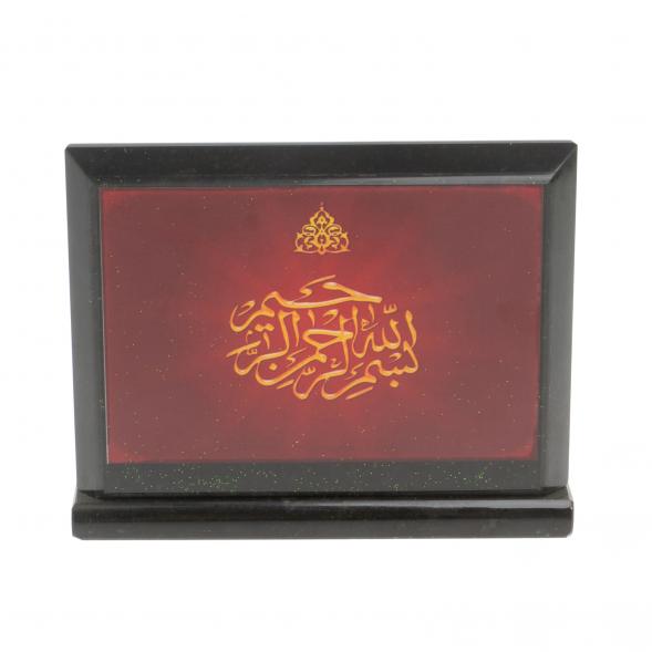 Настольное панно Молитва из змеевика 14,5х4,5х11 см 118920