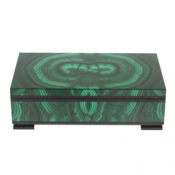 Шкатулка из малахита 16х9х5 см 129142