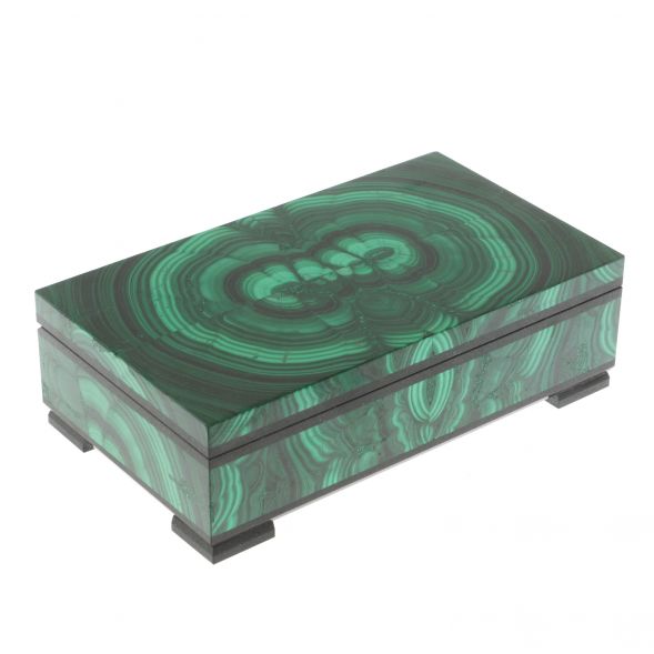 Шкатулка из малахита 16х9х5 см 129142