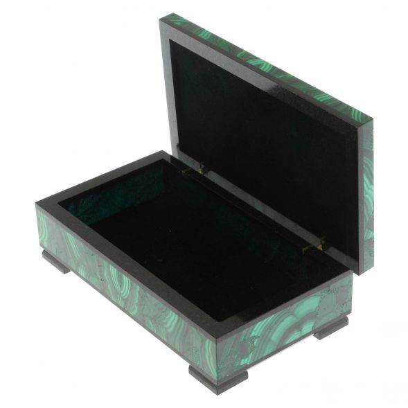 Шкатулка из малахита 16х9х5 см 129142