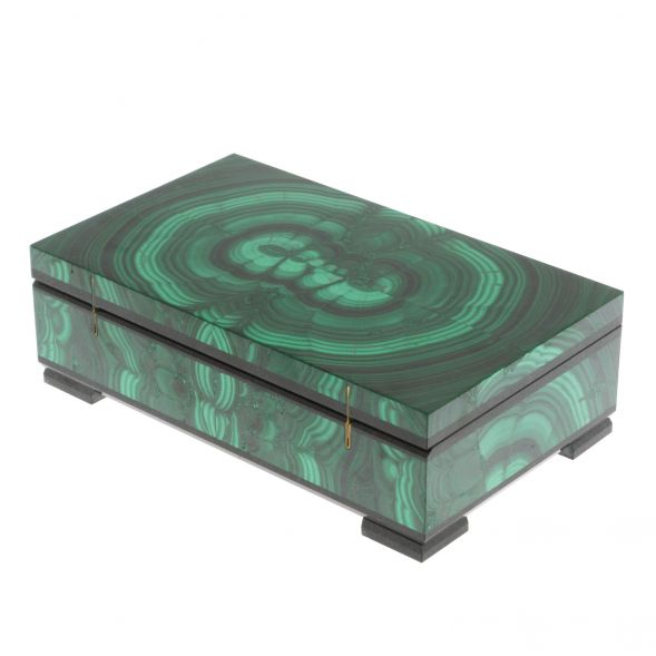 Шкатулка из малахита 16х9х5 см 129142