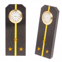 Часы &amp;quot;Погон старший лейтенант ВМФ&amp;quot; камень змеевик