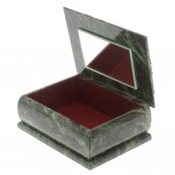 Шкатулка с рисунком &amp;quot;Лето&amp;quot; из змеевика 16х12х7,5 см