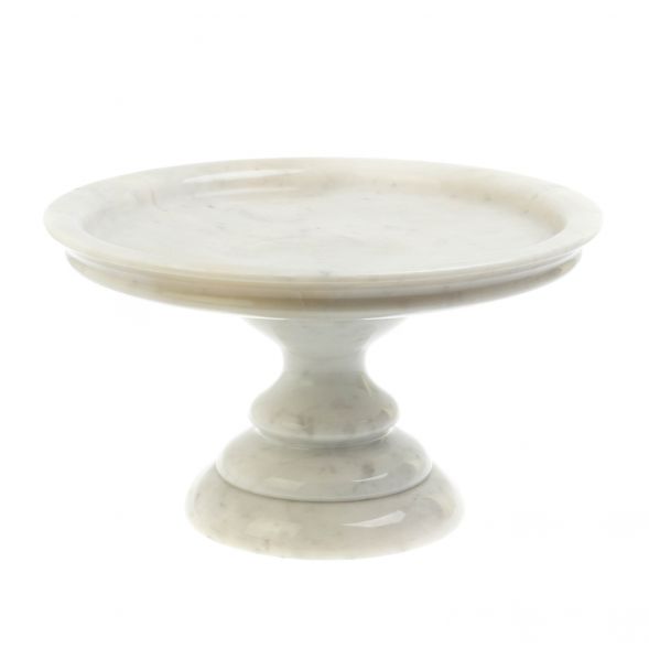 Ваза для фруктов из белого мрамора 31х31х17,5 см 127927