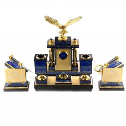 Настольный набор из лазурита &amp;quot;Орел&amp;quot;