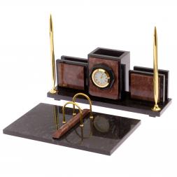 Настольный набор &amp;quot;Офисный&amp;quot; камень лемезит