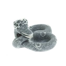 Статуэтка "Змея сердечком" из мраморной крошки