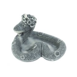 Статуэтка "Змея сердечком" из мраморной крошки