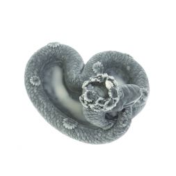Статуэтка "Змея сердечком" из мраморной крошки