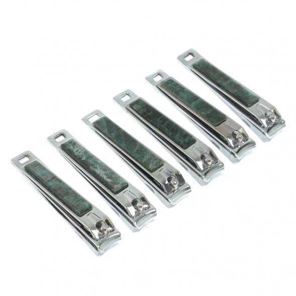 Кусачки для ногтей камень зеленый апатит 129224