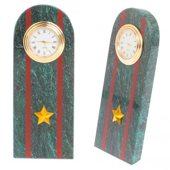 Часы &amp;quot;Погон майор МВД&amp;quot; нового образца змеевик 113986